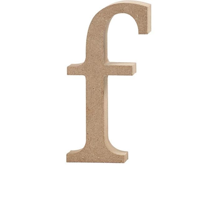 Bogstav, f, 13 cm, 2 cm, 1 stk.