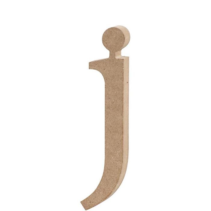 Bogstav, j, 15,5 cm, 2 cm, 1 stk.