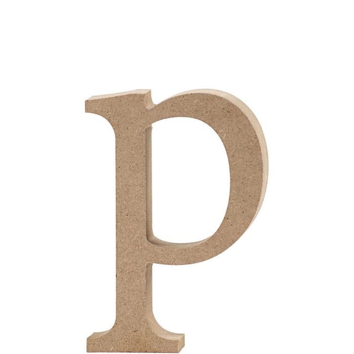 Bogstav, p, 12,8 cm, 2 cm, 1 stk.