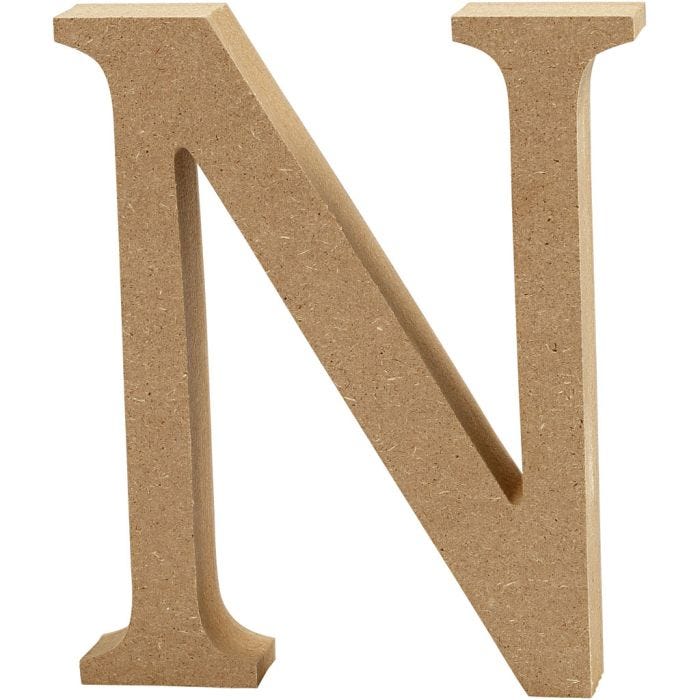 Bogstav, N, 13 cm, 2 cm, 1 stk.