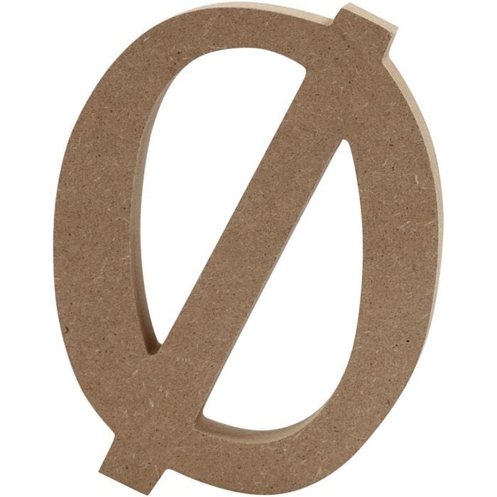 Bogstav, Ø, 13 cm, 2 cm, 1 stk.