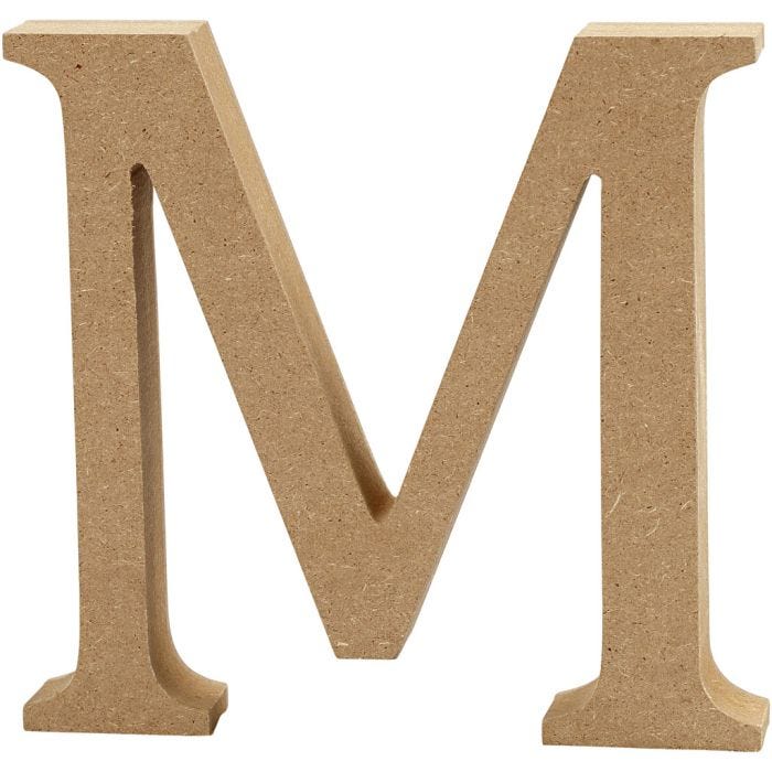 Bogstav, M, 8 cm, 1,5 cm, 1 stk.