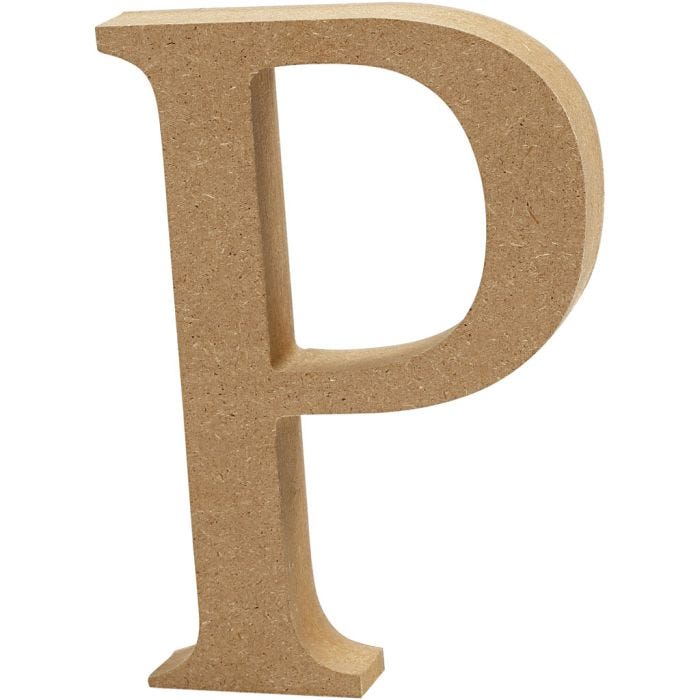Bogstav, P, 8 cm, 1,5 cm, 1 stk.
