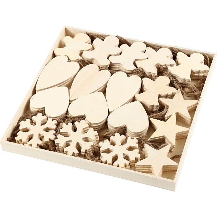 Juleophæng, str. 9-11 cm, tykkelse 4 mm, 90 stk./ 1 pk.