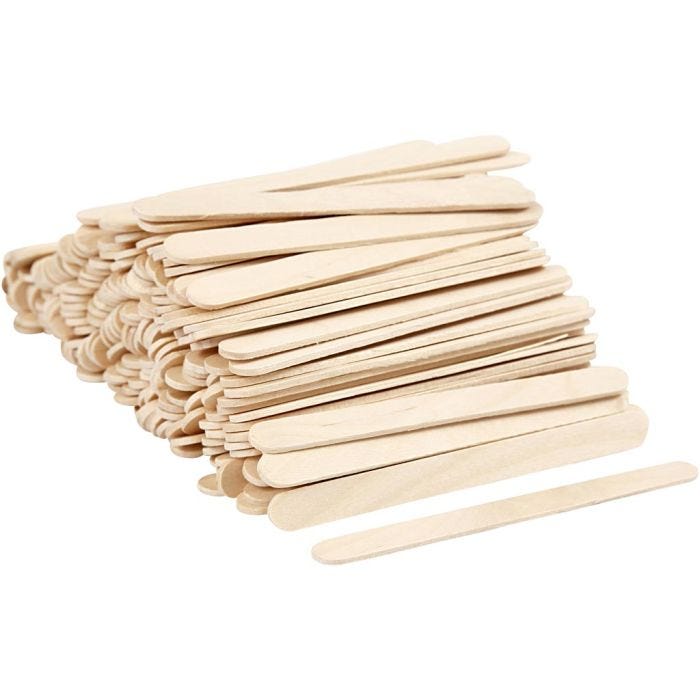Ispinde, L: 11,5 cm, B: 10 mm, natur, 200 stk./ 1 pk.