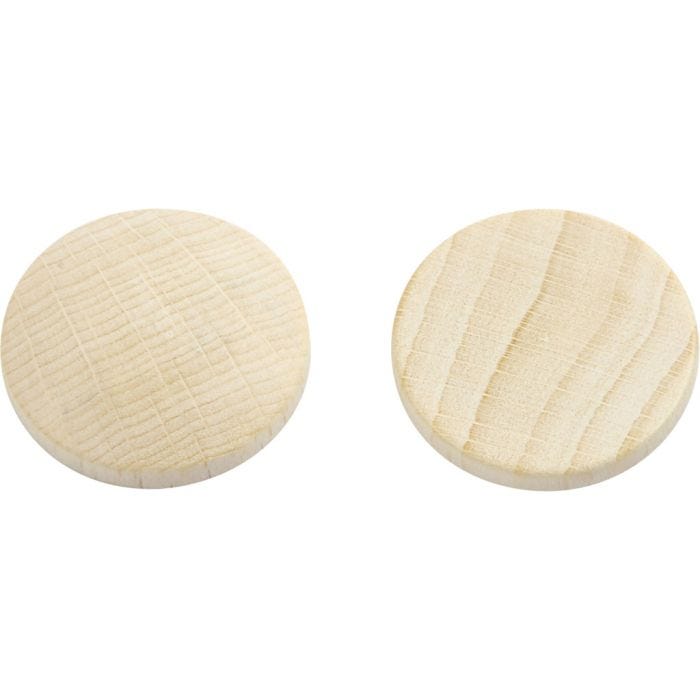 Træknap, diam. 25 mm, tykkelse 5 mm, 150 stk./ 1 pk.