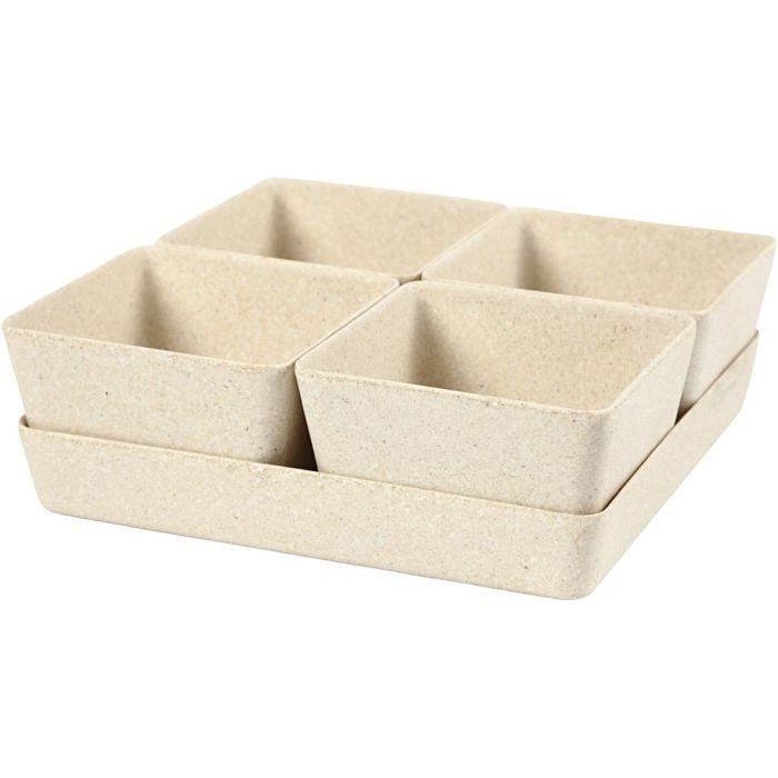 Urtepotter, 8 cm, 19,5 cm, 1 sæt