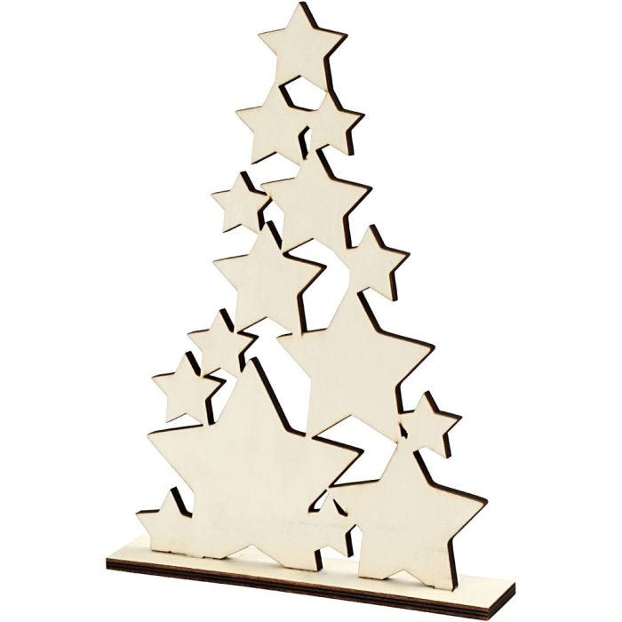 Juletræ, 29,8 cm, 4 cm, 21,5 cm, 1 stk.
