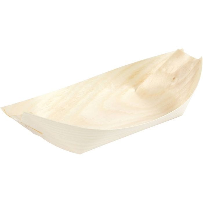 Serveringsbåde, H: 4 cm, L: 16,5 cm, B: 9 cm, 12 stk./ 1 pk.