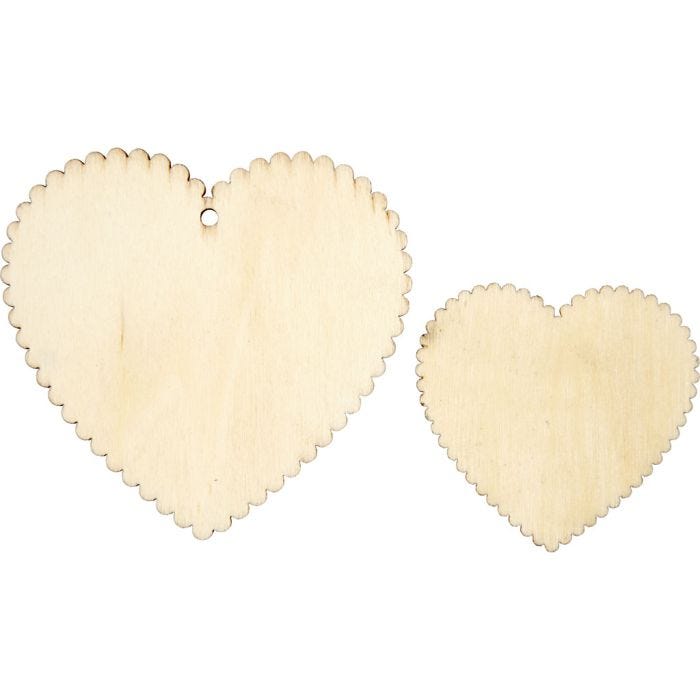 Hjerter, str. 5,1x5,1 cm, 12 stk./ 1 pk.