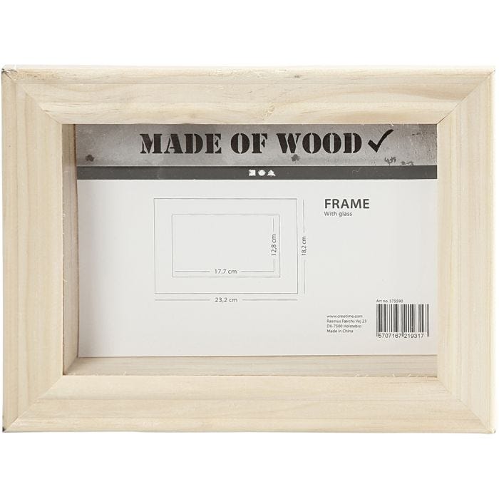 3D ramme med glas, 2,5 cm, 18,2x23,2 cm, 1 stk.