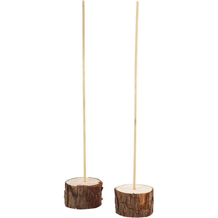 Træfødder med tilhørende pinde, 3 cm, 5 cm, 2sæt/ 1 pk.