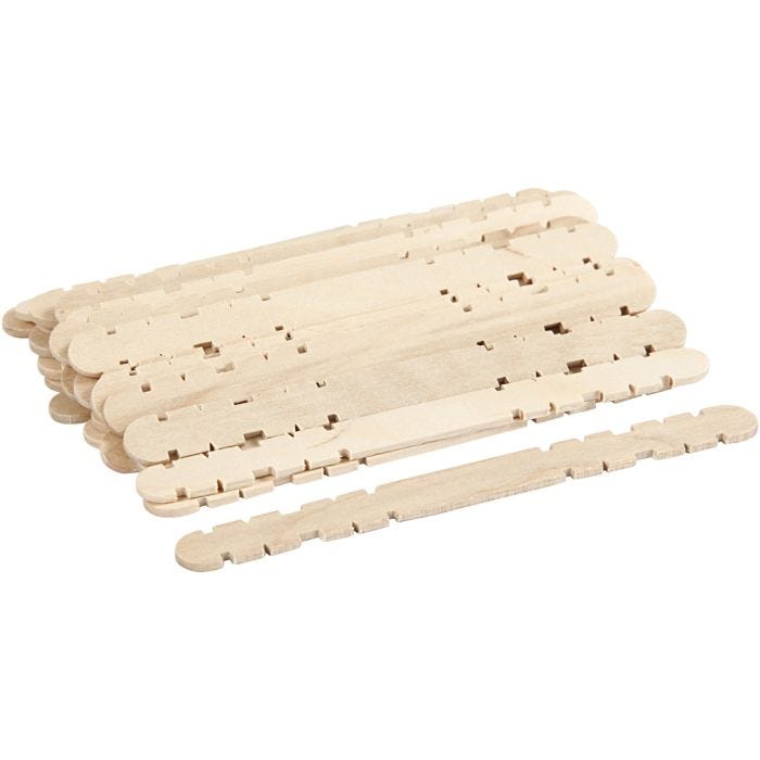 Konstruktionspinde, 11,4 cm, 10 mm, 30stk./ 1 pk.