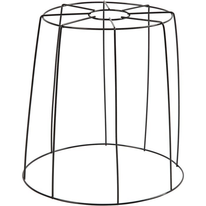 Lampeskærm, 20 cm, 15,5-20 cm, sort, 1 stk.