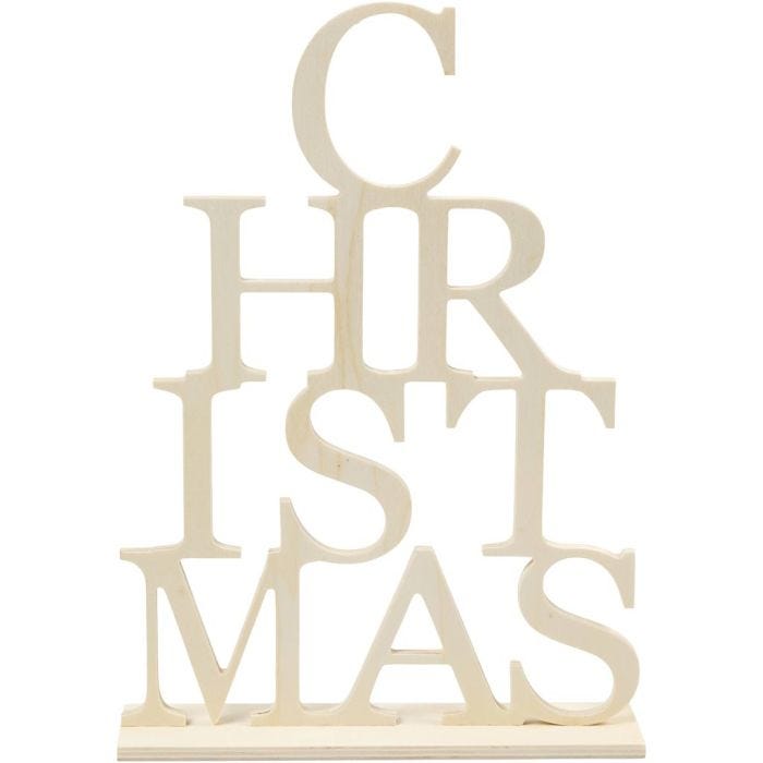 CHRISTMAS juletræ, H: 29 cm, B: 21 cm, 1 stk.