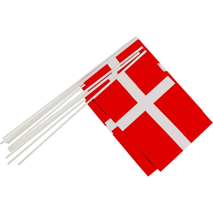Papirflag, L: 50 cm, str. 20x27 cm, 10 stk./ 1 pk.