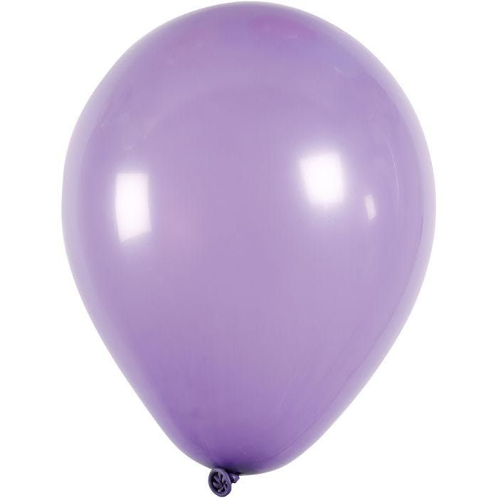 Balloner, runde, diam. 23 cm, lilla, 10 stk./ 1 pk.