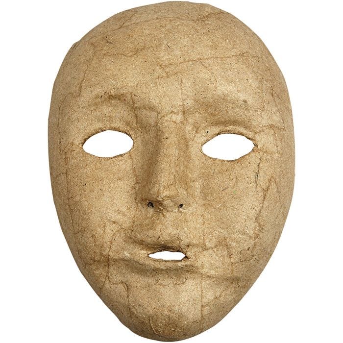 Helmaske, 17,5 cm, 12,5 cm, 1 stk.