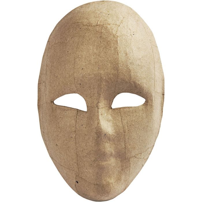 Helmaske, 23 cm, 16 cm, 1 stk.