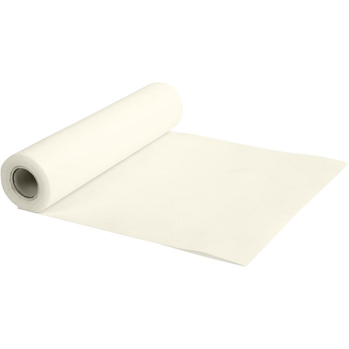 Bordløber af Imiteret Stof, B: 35 cm, 70 g, creme, 10 m/ 1 rl.
