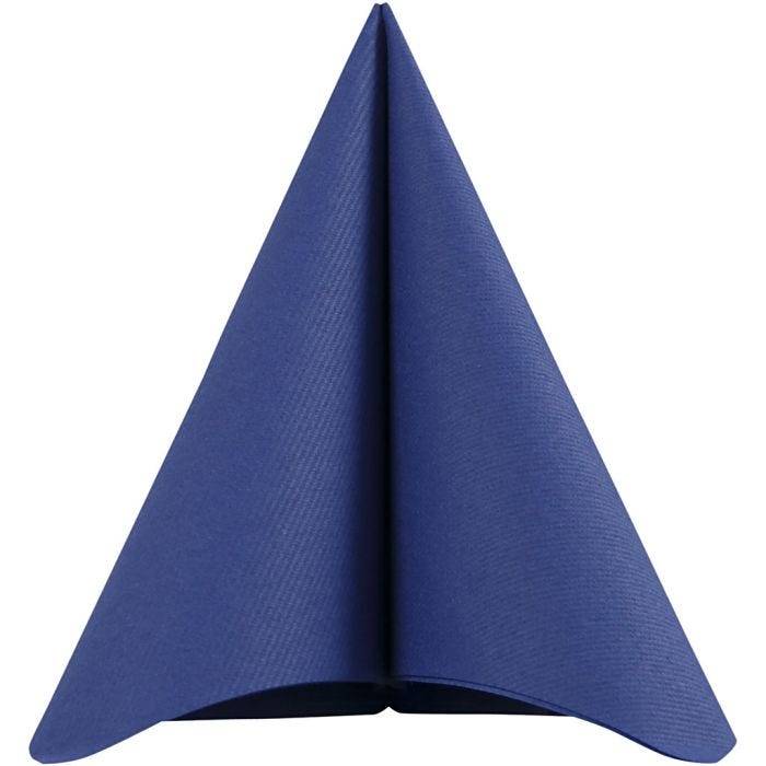 Servietter, str. 40x40 cm, 60 g, mørk blå, 20 stk./ 1 pk.