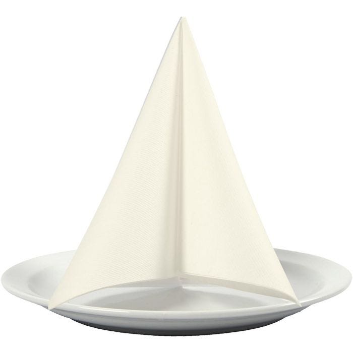 Servietter, str. 40x40 cm, 60 g, råhvid, 20 stk./ 1 pk.