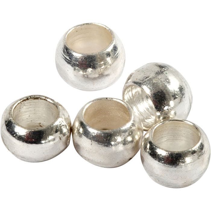 Wireklemmer, 2 mm, sølv, 100stk./ 1 pk.