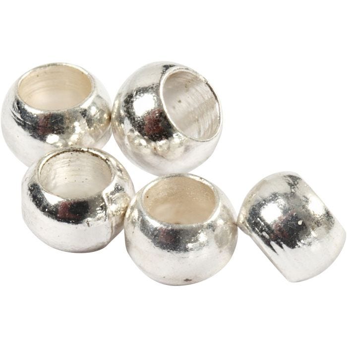 Wireklemmer, diam. 2 mm, sølv, 1000 stk./ 1 pk.