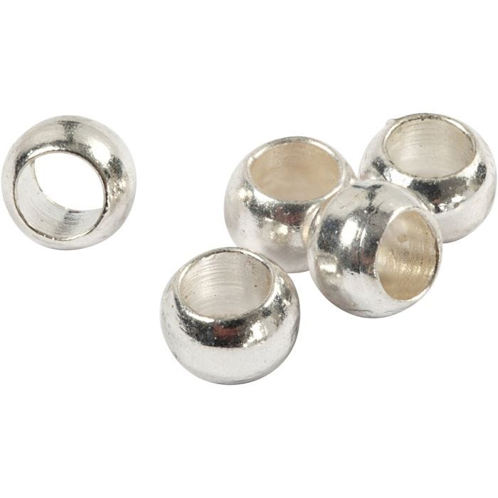 Wireklemmer, diam. 2,5 mm, sølv, 100 stk./ 1 pk.