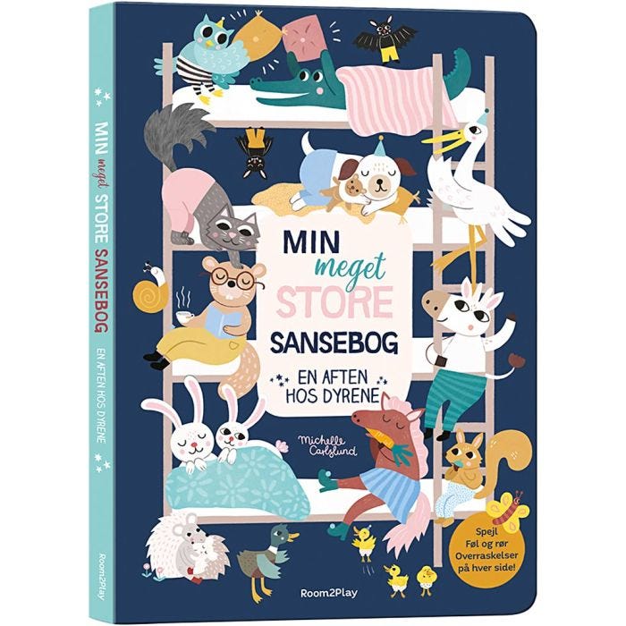 Min Meget Store Sansebog, En aften hos dyrene, nr. 3, H: 46 cm, B: 32 cm, 1 stk.