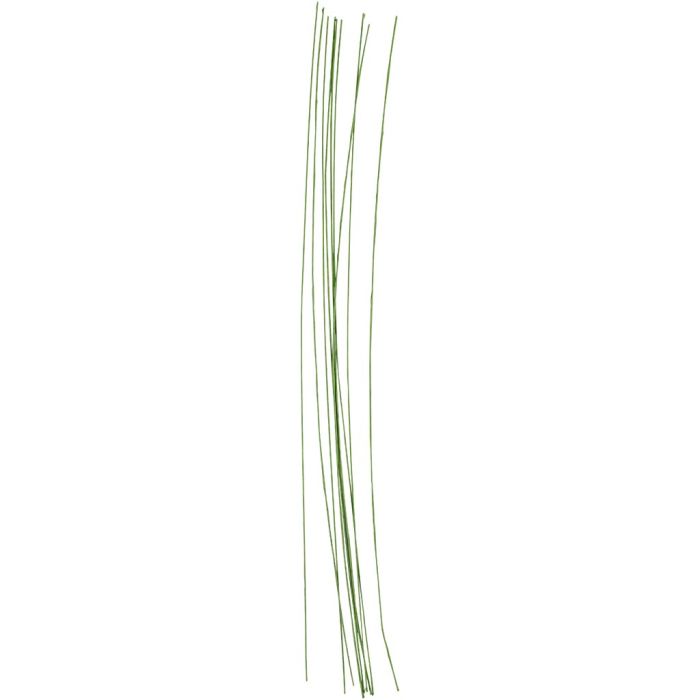 Blomsterstængel, L: 30 cm, diam. 0,6 mm, grøn, 20 stk./ 1 pk.