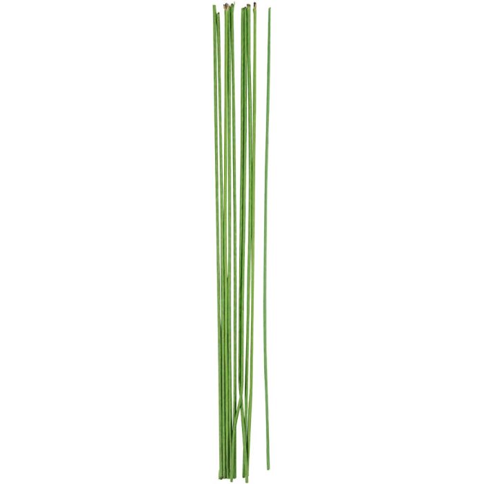 Blomsterstængel, 30 cm, 2 mm, grøn, 20stk./ 1 pk.
