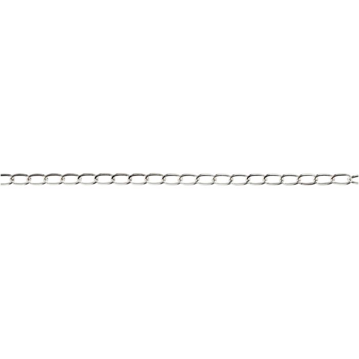 Kæde, B: 6 mm, forsølvet, 5 m/ 1 stk.
