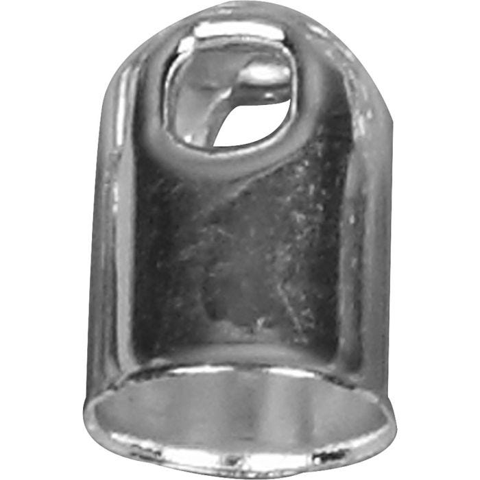 Enderør, diam. 6 mm, forsølvet, 6 stk./ 1 pk.