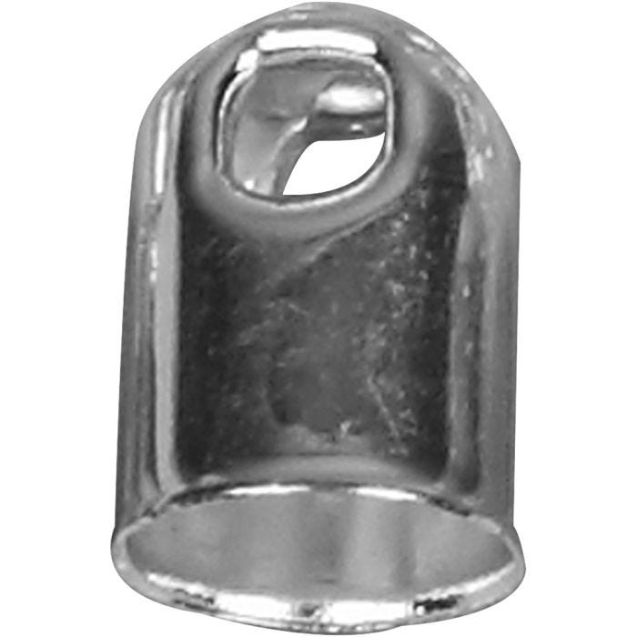 Enderør, diam. 6 mm, forsølvet, 50 stk./ 1 pk.