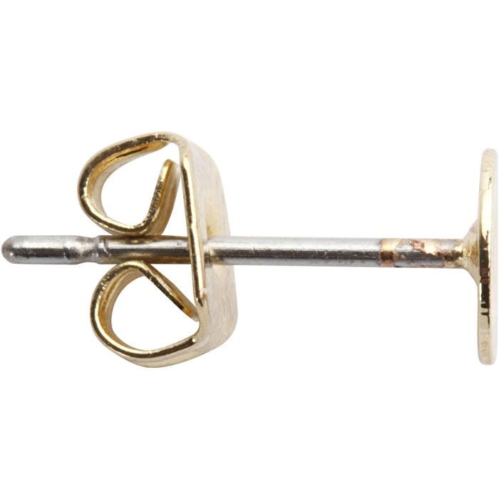 Ørestikker, L: 13 mm, forgyldt, 10 stk./ 1 pk.