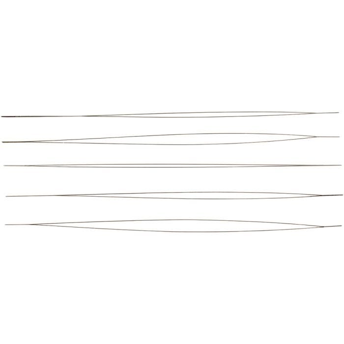 Smykkenål, L: 12 cm, tykkelse 0,25 mm, 5 stk./ 1 pk.