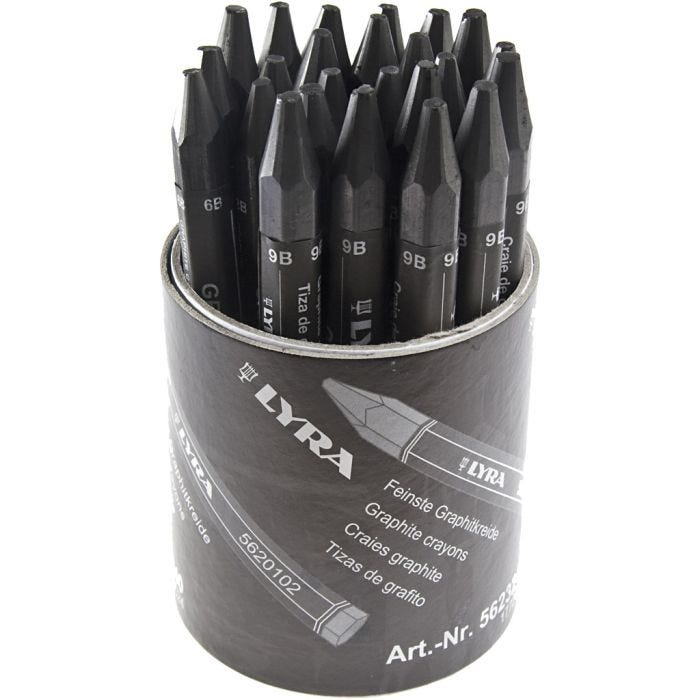 Lyra Grafitstifter, 2B,6B,9B, 24 stk./ 1 pk.