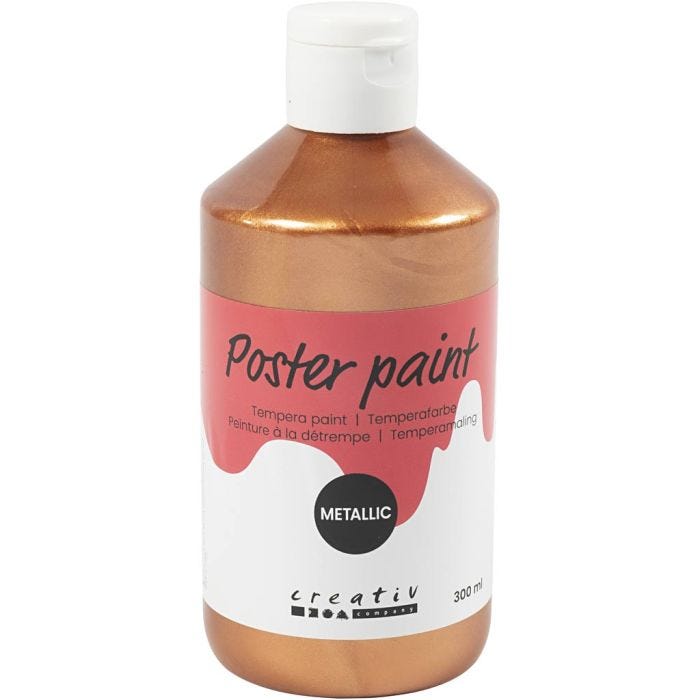 Temperamaling Metallic, metallic kobber, 300 ml/ 1 pk.