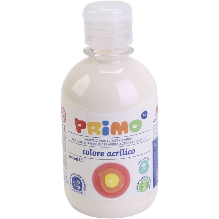 PRIMO Acrylmaling, creme, 300 ml/ 1 fl.