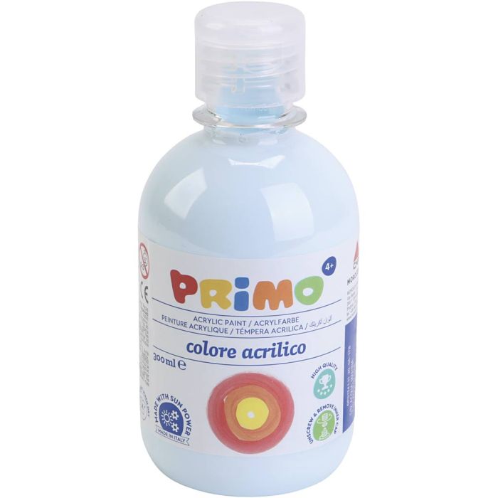 PRIMO Acrylmaling, pastelblå, 300 ml/ 1 fl.