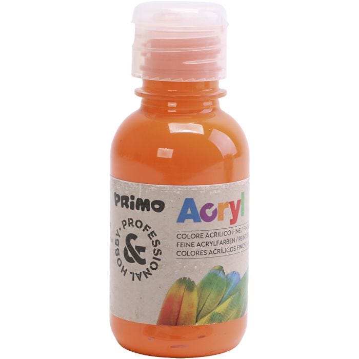 Hobbymaling mat, orange, 125 ml/ 1 fl.