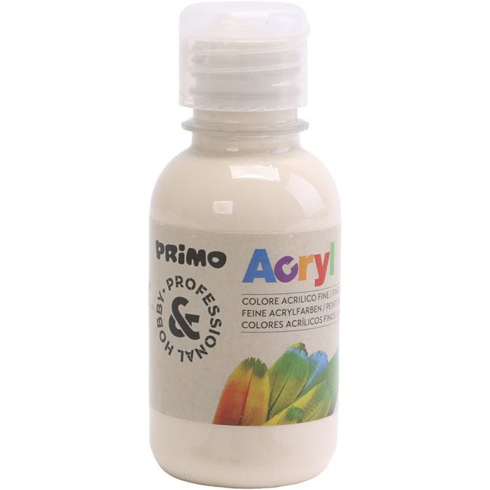Hobbymaling mat, varm beige, 125 ml/ 1 fl.