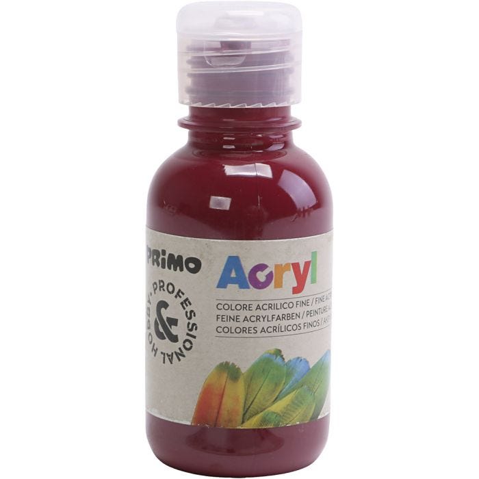 Hobbymaling mat, bordeaux, 125 ml/ 1 fl.