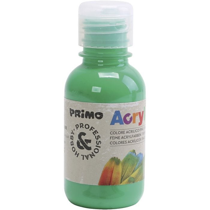 Hobbymaling mat, grøn, 125 ml/ 1 fl.