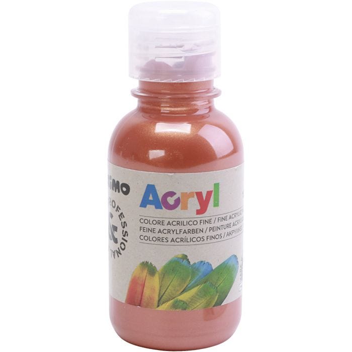 Hobbymaling mat, kobber, 125 ml/ 1 fl.