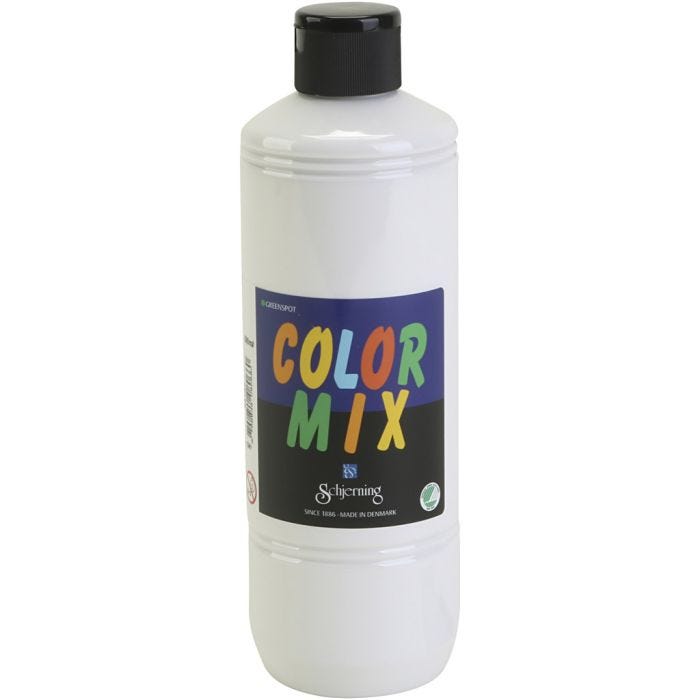 Skole Lasurmaling, hvid, 500 ml/ 1 fl.