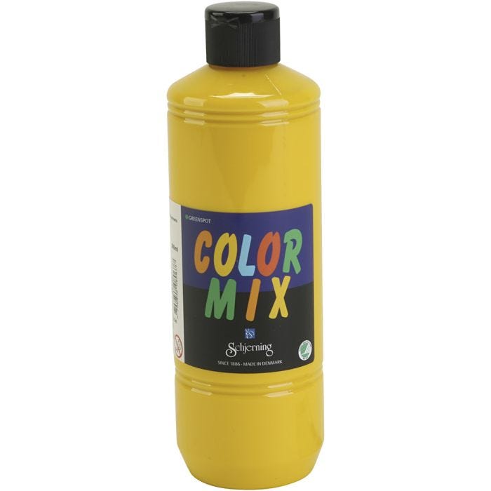 Skole Lasurmaling, gul, 500 ml/ 1 fl.