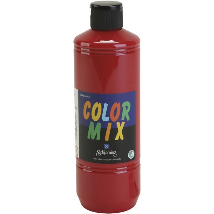 Skole Lasurmaling, primær rød, 500 ml/ 1 fl.