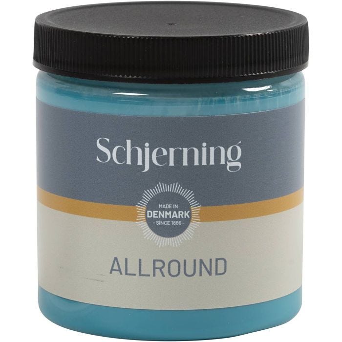 Udendørsmaling, blå, 250 ml/ 1 fl.